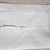 Drap et sa taie ajourés et brodés en coton pour une personne