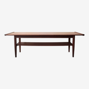 Table basse en bois de teck scandinave, 1960