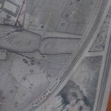 Large geometric map of the city of Florence, 1843