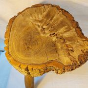 Brutalist tripod stool - French popular craftsmanship from the 20th century