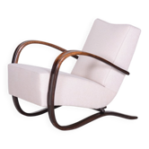 Art Deco Beech Armchair Model H-269 attributed to Jindrich Halabala for Up Zavody, Former Czechoslovakia, 1930s
