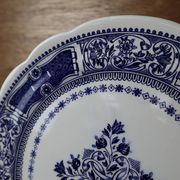 Plat de service/ plat à gâteaux en faïence fine de Gien Terre de fer