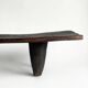 Sculptural bench in solid wood · Unique piece Range: ANCRAGE — Mobili