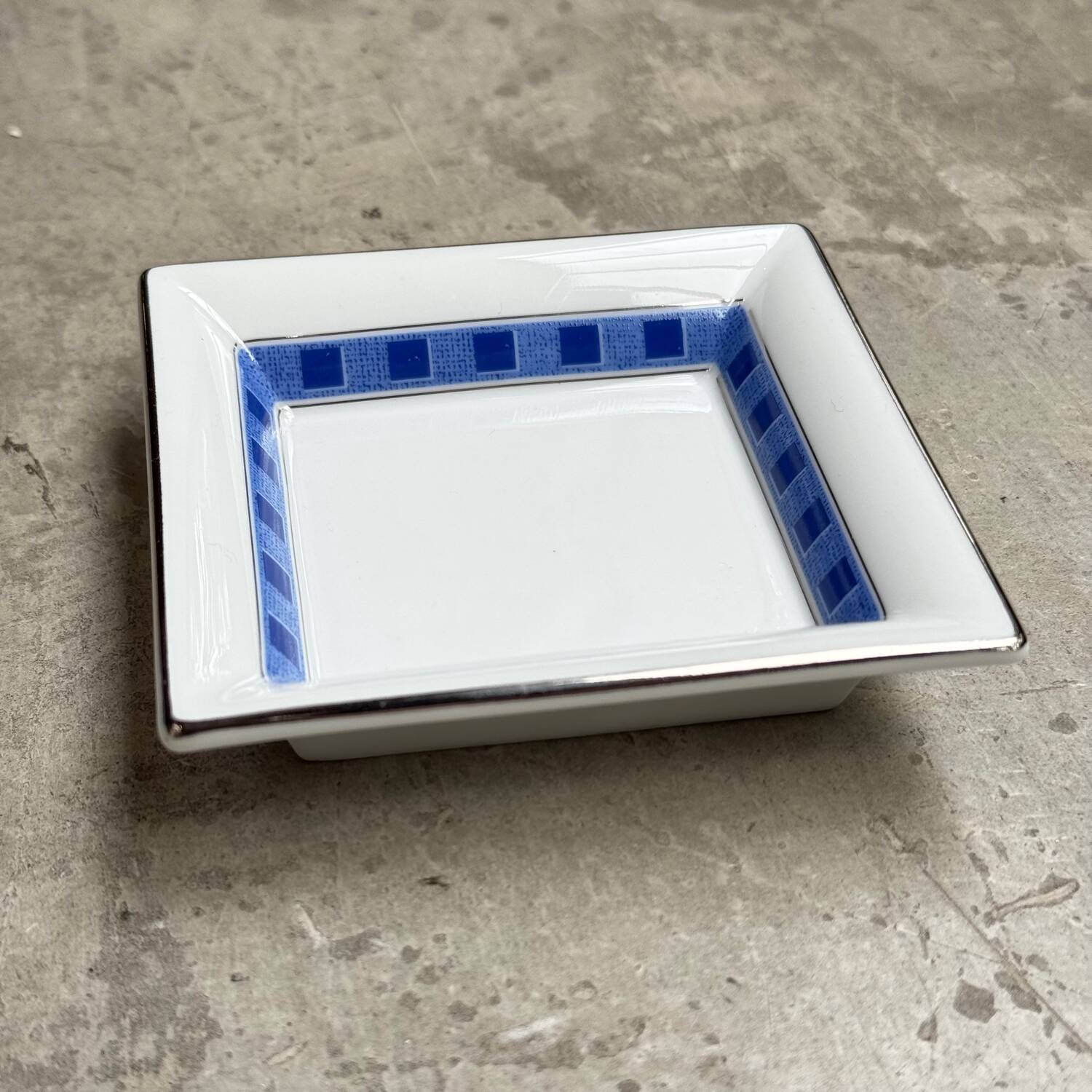 Two Lanvin porcelain trinket trays with original box