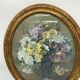 Ancient painting, still life with flowers, 20th century by Georges Ritleng (1875-1972)