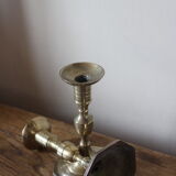 Pair of brass candlesticks
