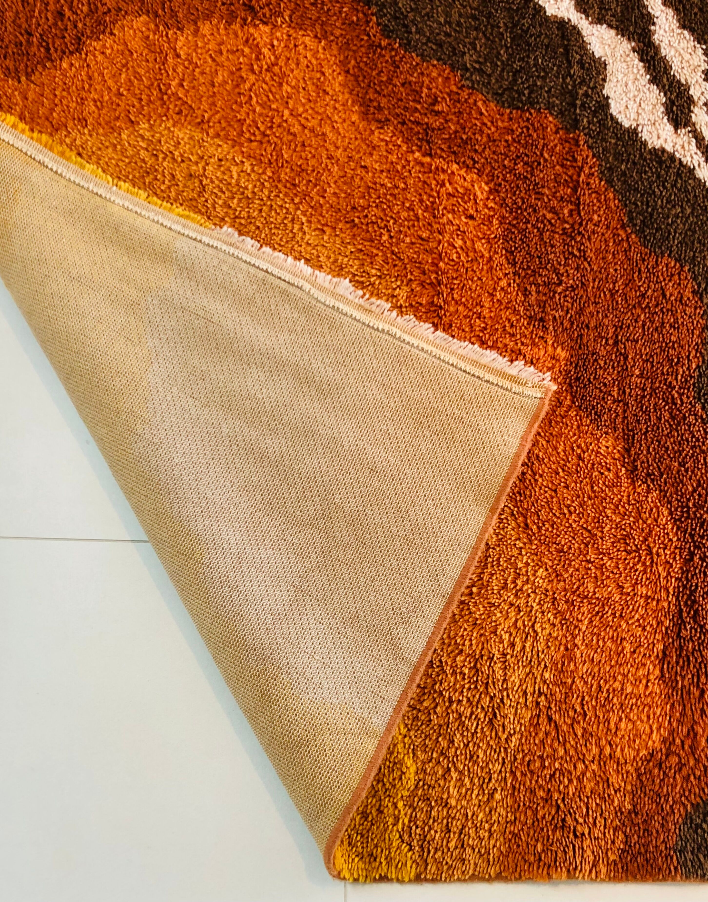 Vintage wool rugs , Italy 70s