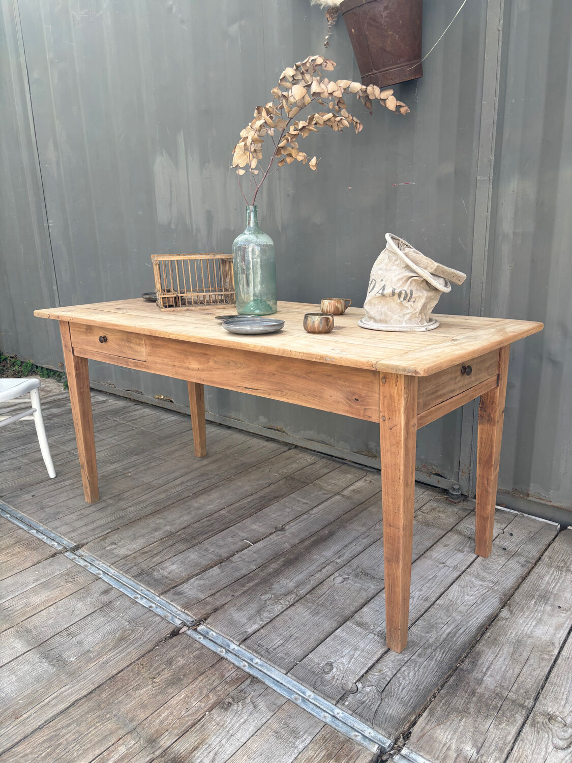 Old farmhouse table