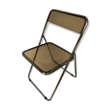 PLEXIGLAS SMOKY YEARS 70, CHROME DESIGN VINTAGE