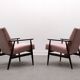 1960 Henryk Lis Mid Century Armchair in Pink