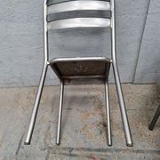 Série de six chaises Tolix patine graphite
