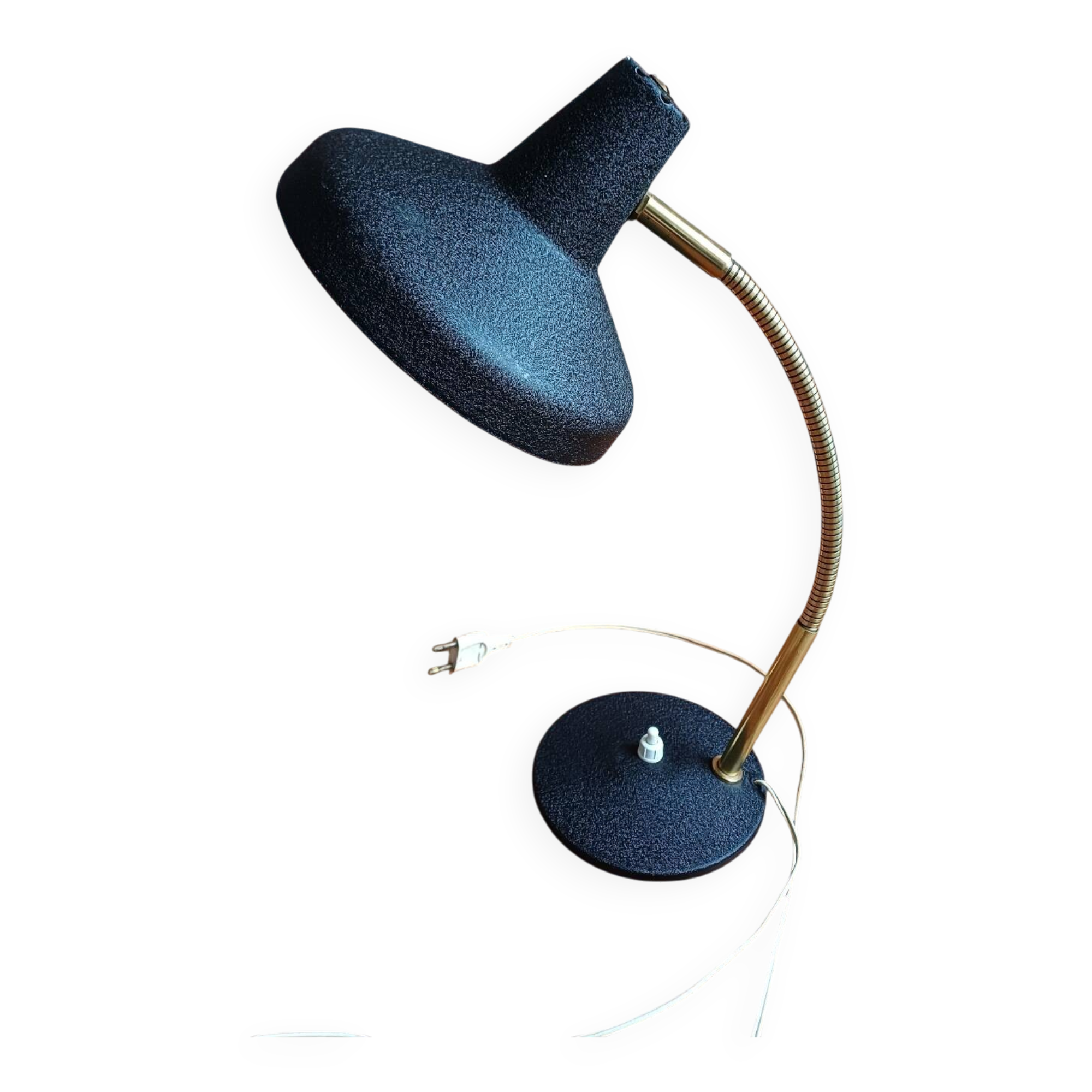 Aluminor black desk lamp 60's