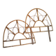 Pair of rattan headboards