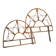 Pair of rattan headboards