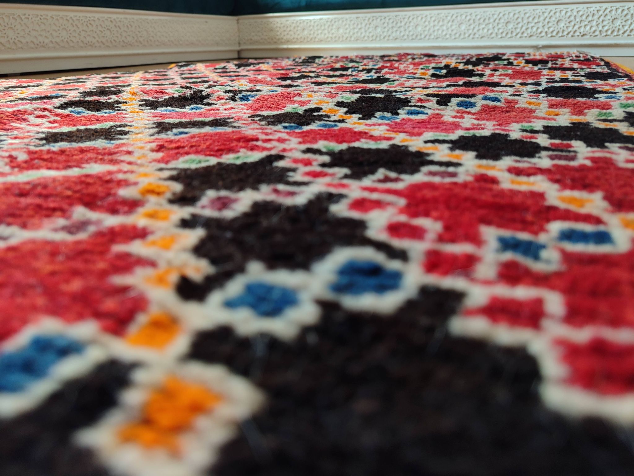 Set of 2 Moroccan Berber rugs – 100% wool – handmade – 210 × 110 cm