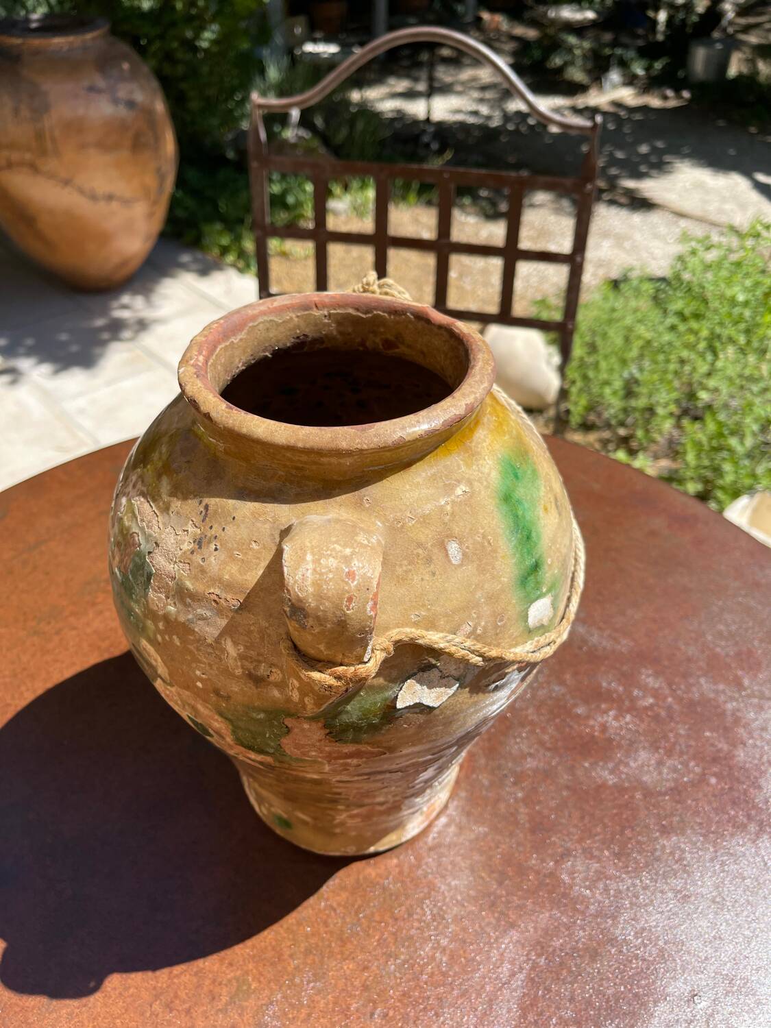 Terracotta pot jar