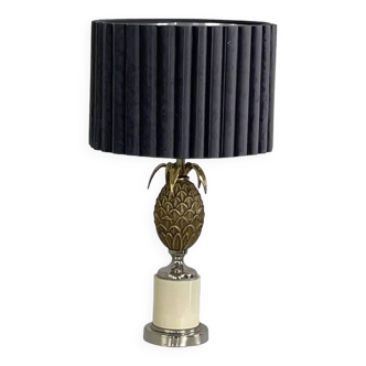 Vintage brass pineapple lamp