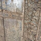 Old wooden door with frame