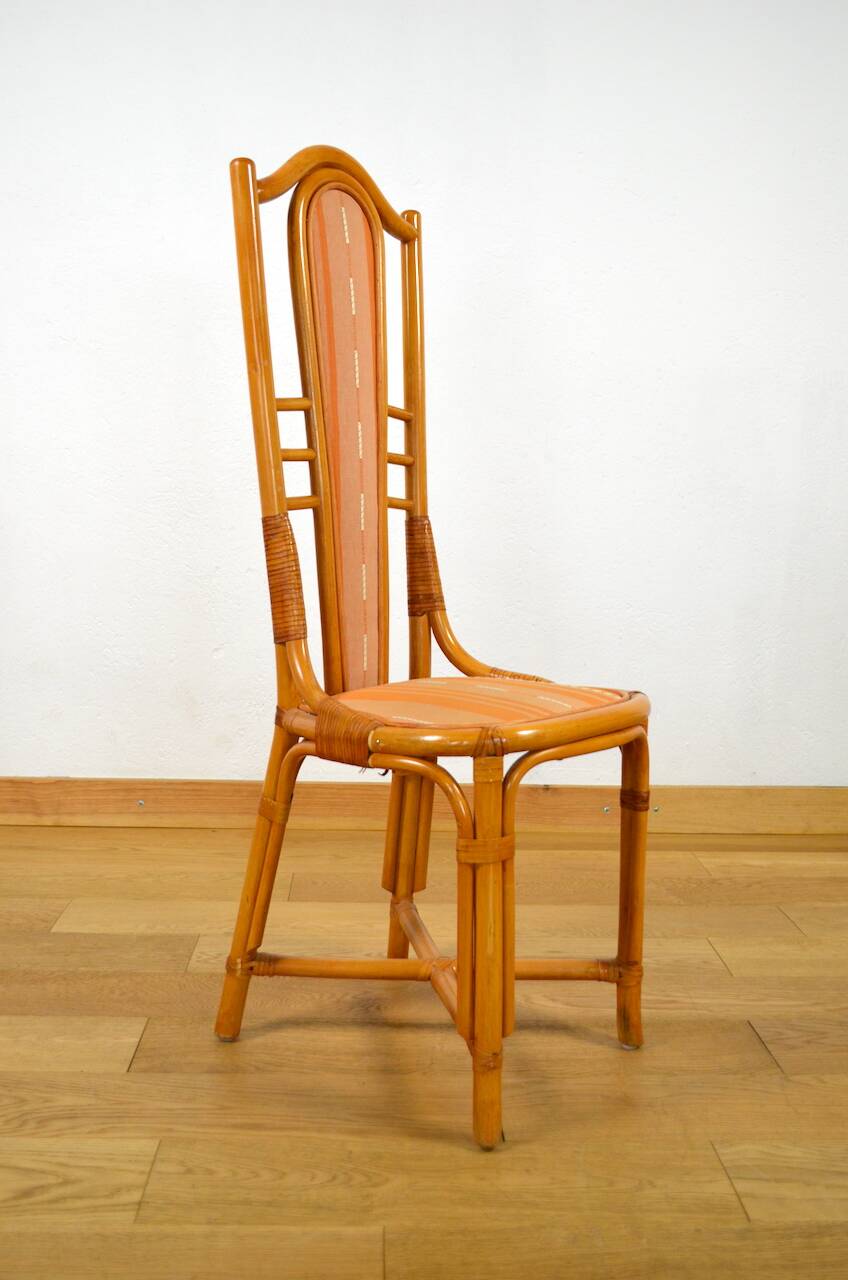 6 Vintage Bamboo & Rattan Chairs from the 1970s / 1980s