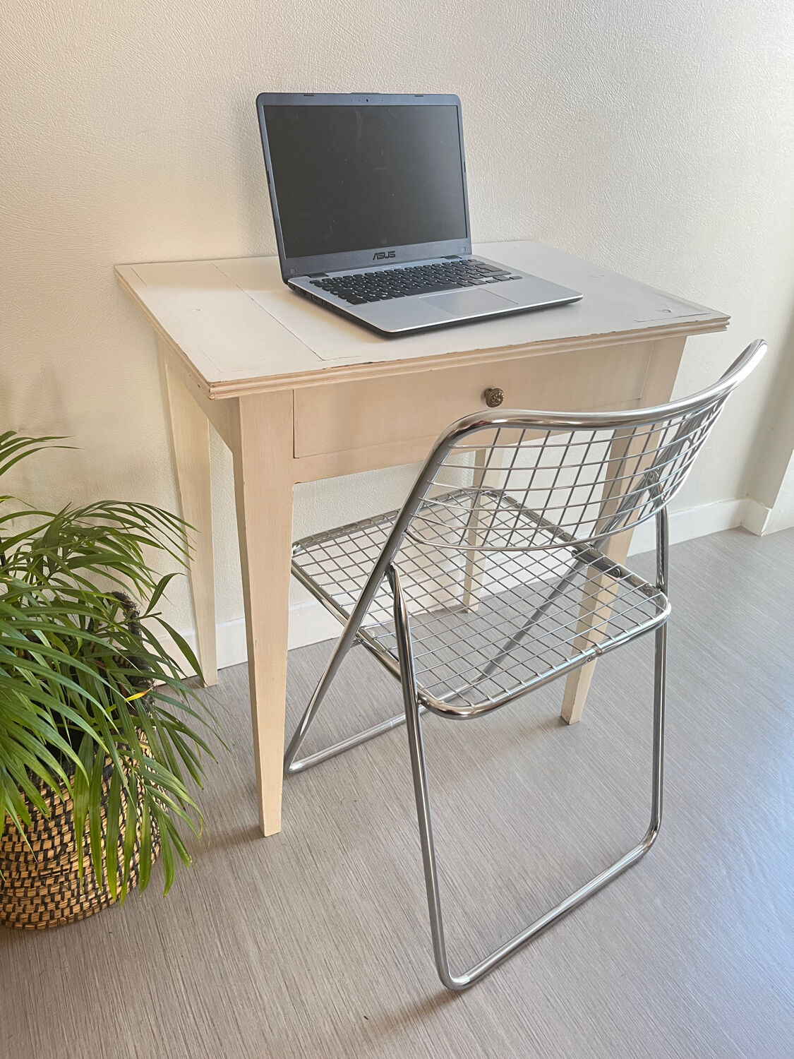 Small patinated wooden table