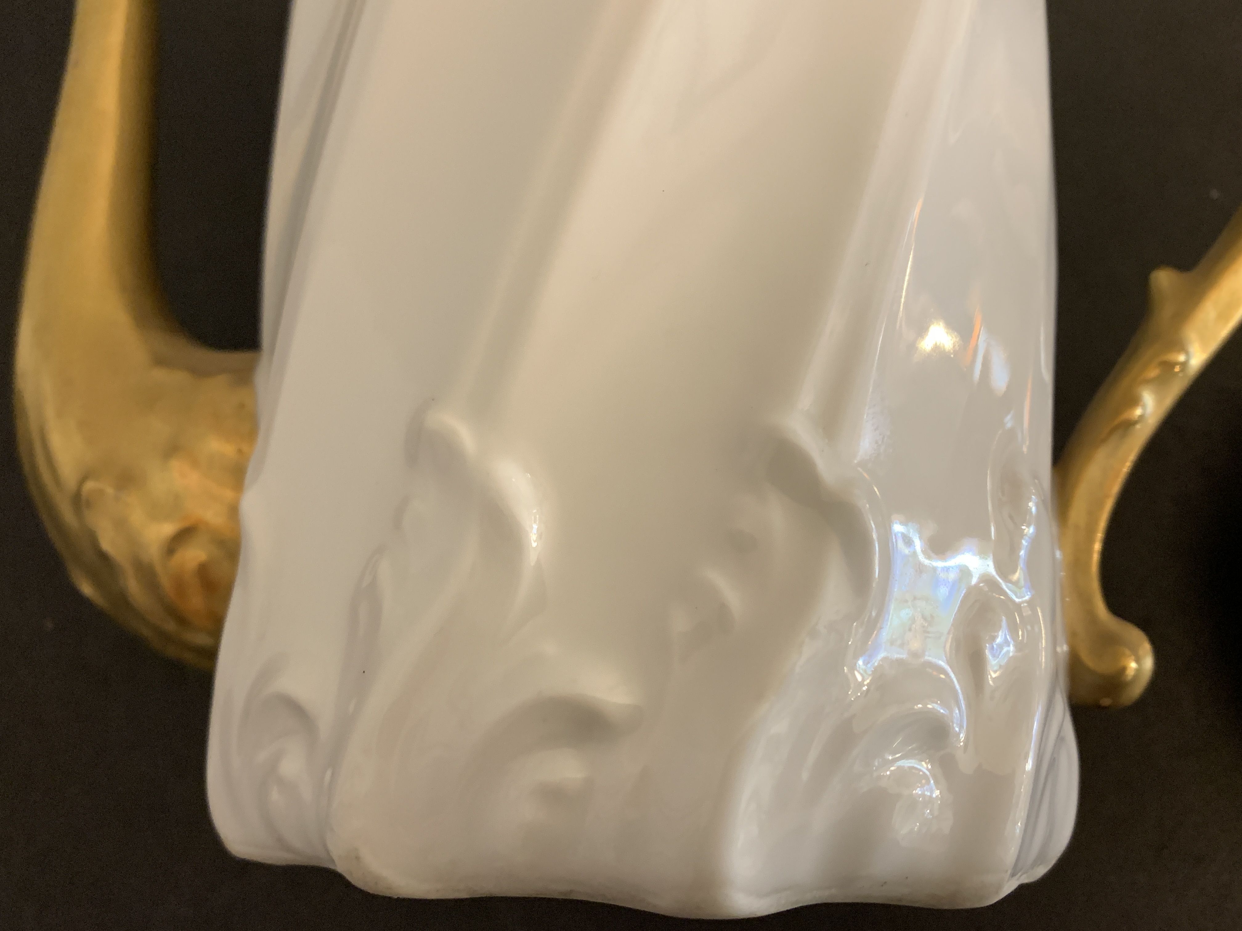 Limoges porcelain coffee service - Chabrol and Poirier - Bac and Périgault - Early twentieth century