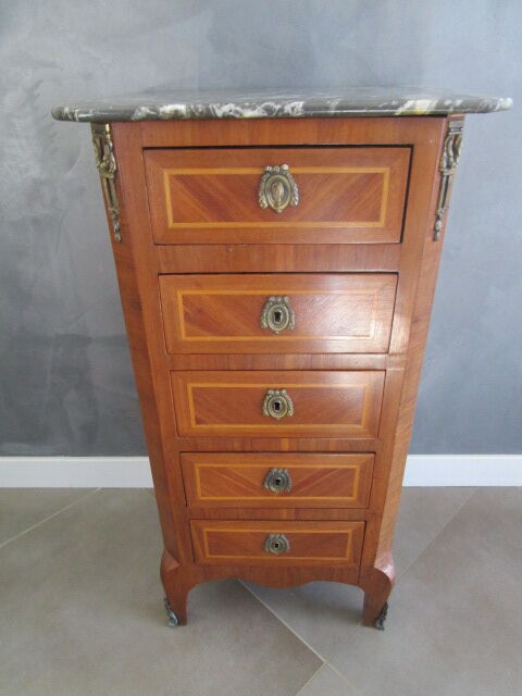 Antique wooden furniture inlaid and bronze ornaments