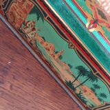 Ancient metal box with orientalist design