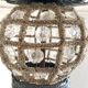 Empire-style hot air balloon chandelier with 6 lights and crystal drops