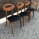 Set of 3 Roger Landault chairs for Sentou