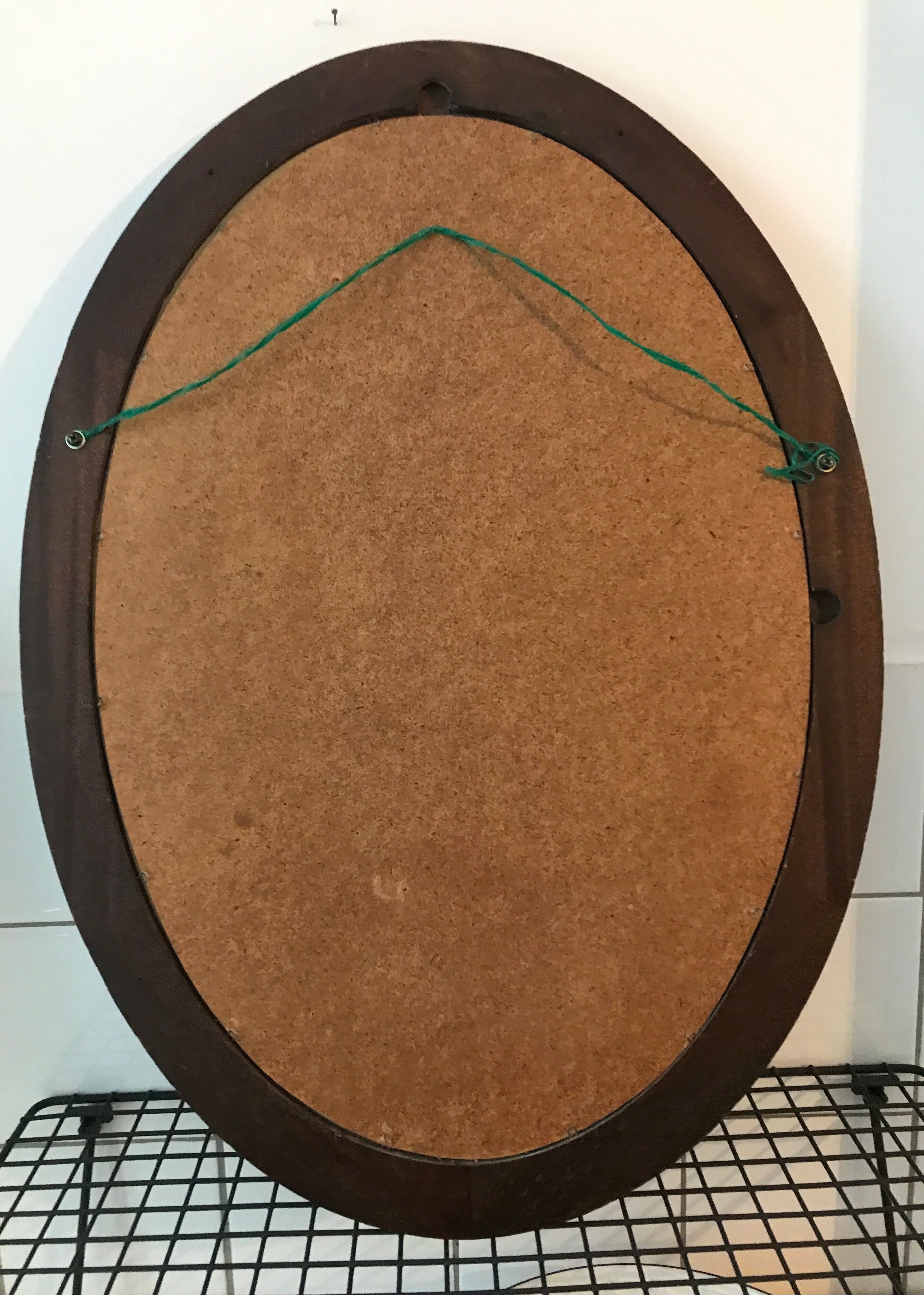 Mirror wood frame 30x65cm