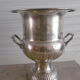 Medicis style champagne bucket in silver metal