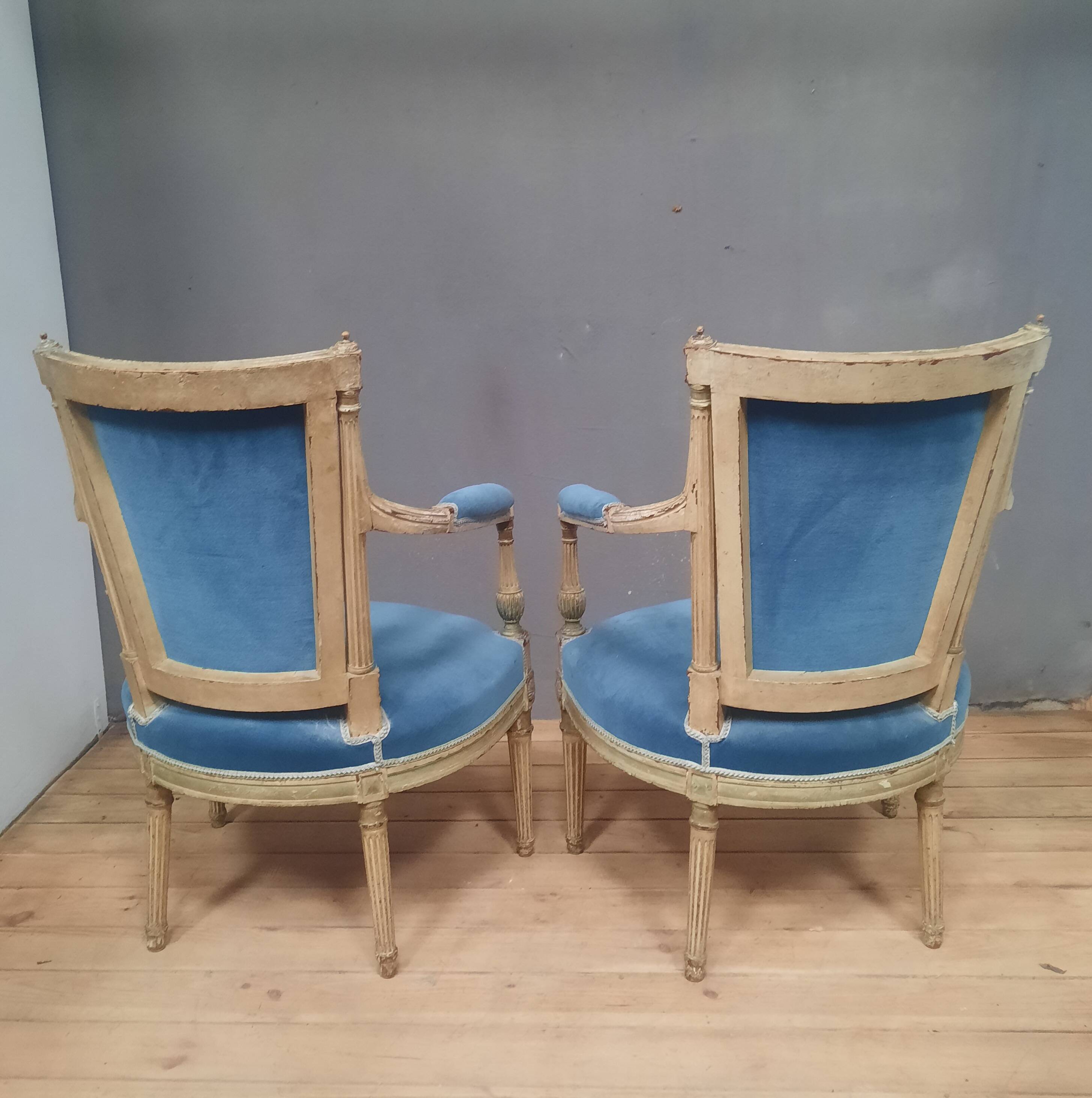 Pair of Directoire armchairs