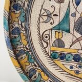 Morocco Fez flat polychrome cracked said Caravelle flamboyant eighteenth diameter 34 cm