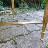 Table basse en marbre et laiton