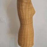 Buste mannequin rotin 1970