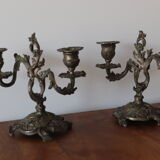 Paire de chandeliers anciens
