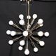 Sputnik chandelier in chrome metal, 24 lights