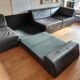 Canapé modulable De Sede DS76 en cuir noir (5 modules)