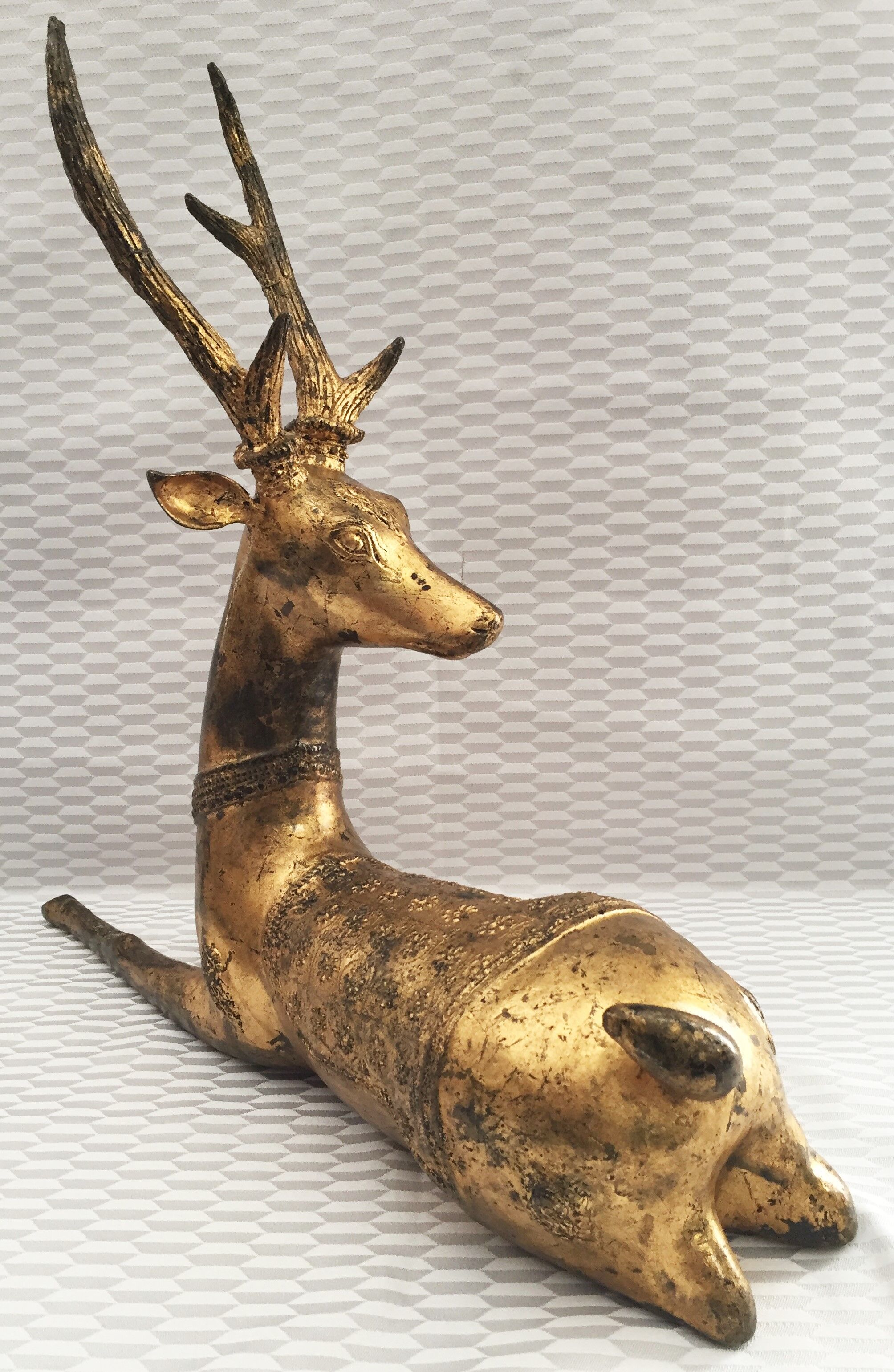 Sculpture deer ratanakosin bronze thai siam