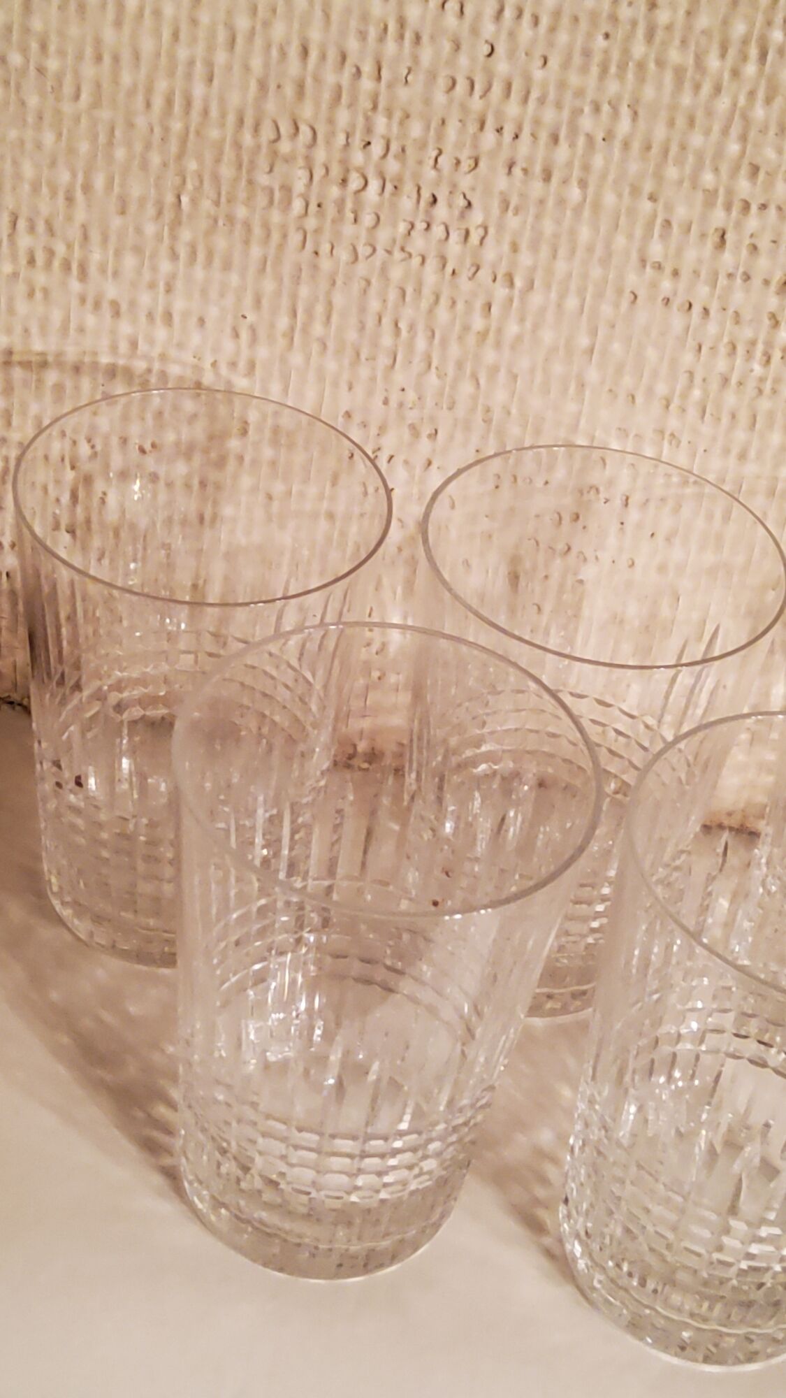 Set of 5 crystal glasses of Baccarat model Nancy