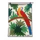Parrot decor wall rug - Work of the Brazilian artist VAC - 1989
