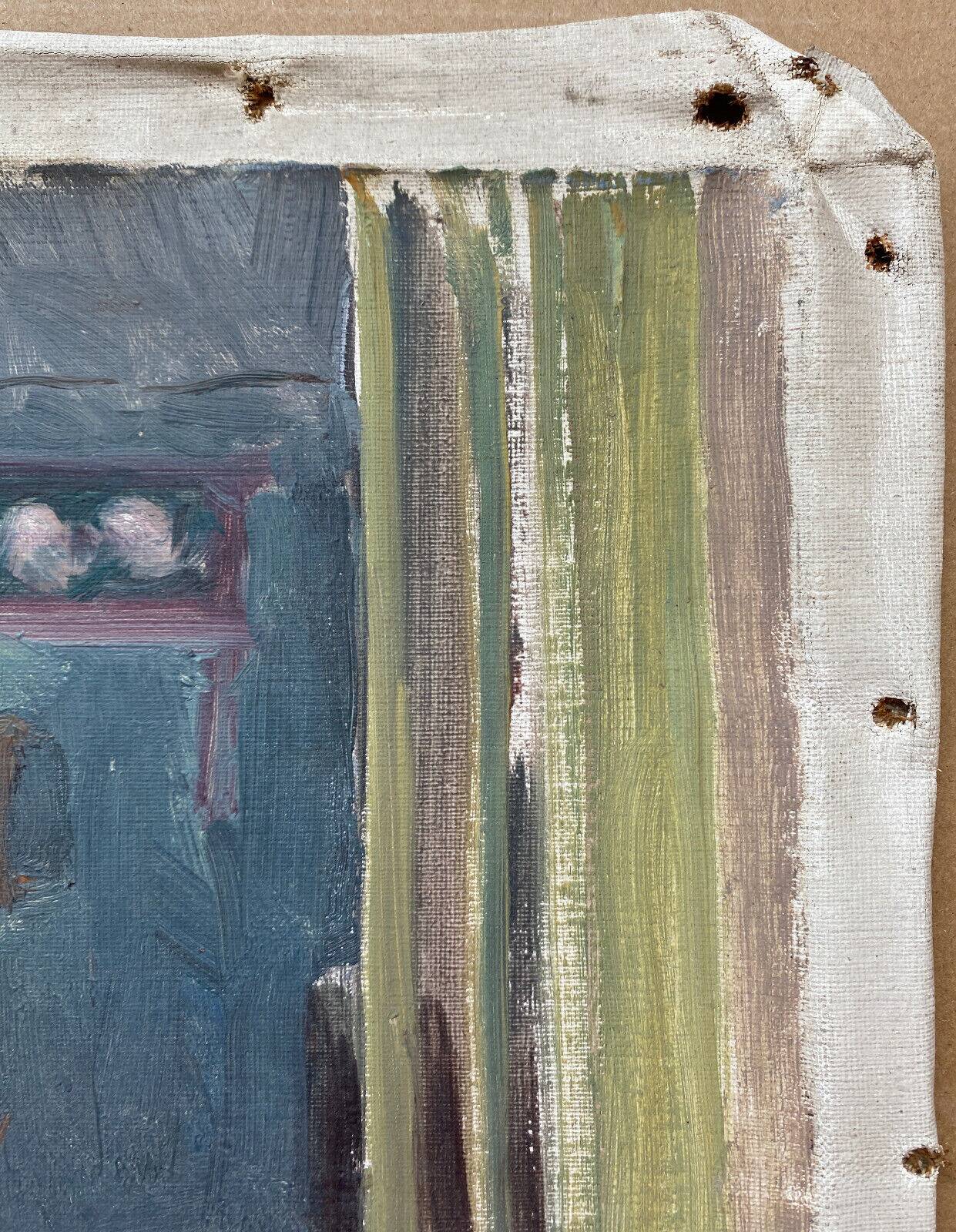 HST painting "Interior, circa 1920" by Pierre BONNEROT (1891-1981)