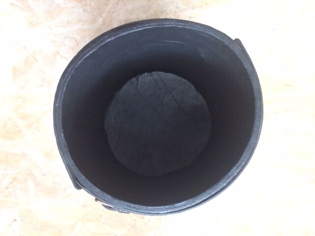 1950 leather paper basket