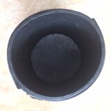 1950 leather paper basket