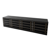 Vintage modular enfilade "Chic Architectural" - 4 modules - Black & L