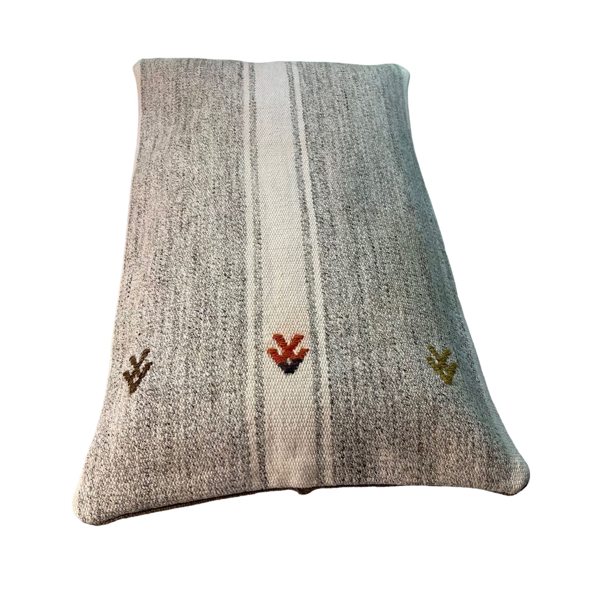 Vintage turkish kilim cushion cover, 30 x 50 cm