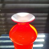 Scandinavische glazen hooped vaas Per Lütken voor Holmegaard, Denmark, 1950