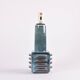 Sculptural table lamp Søholm blue green brown, modern Danish from the 1960s.