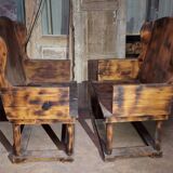 fir wing bench (pair)