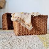 Pair of wicker baskets - wicker planters